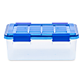 Iris Ultimate Weathertight Storage Box, 17-5/16”L x 16-3/16”W x 10-1/4”H, 16 Qt, Clear