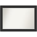 Amanti Art Non-Beveled Rectangle Framed Bathroom Wall Mirror, 29” x 41”, Corvino Black 1 thumbnail image