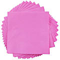 JAM PAPER Medium Lunch Napkins - 6 1/2 x 6 1/2 - Pink - 40/Pack  1 thumbnail image