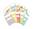 Barker Creek Peel & Stick Library Pockets, 3" x 5", Beautiful Chevron, Pack Of 60 Pockets 1 thumbnail image