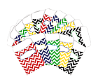 Barker Creek Peel & Stick Library Pockets, 3" x 5", Nautical Chevron, Pack Of 60 Pockets 1 thumbnail image