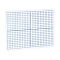 Flipside XY Axis/Plain Dry-Erase Graph Boards, 9" x 12" x 1/8", White/Blue, Pack Of 12 1 thumbnail image