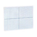 Flipside XY Axis/Plain Dry-Erase Graph Boards, 9" x 12" x 1/8", White/Blue, Pack Of 12