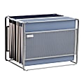 Mind Reader Hanging File Folder Organizer, 10-1/4”H x 9-3/4”W x 13”D, Silver 1 thumbnail image