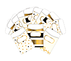 Barker Creek Peel & Stick Library Pockets, 3" x 5", Gold, Pack Of 60 Pockets 1 thumbnail image