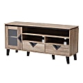 Baxton Studio Nikita TV Stand, Light Brown