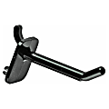 Azar Displays Locking Pegboard Hooks, 2", Black, Pack Of 50 Hooks 1 thumbnail image