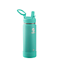 Takeya Actives Vacuum Insulated Stainless Steel Water Bottle With Straw Lid, 18 Oz, Teal 1 thumbnail image