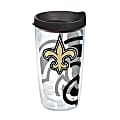 Tervis NFL Tumbler With Lid, 16 Oz, New Orleans Saints, Clear 1 thumbnail image