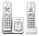 Panasonic® 2-Handset Cordless Telephone With Digital Answering Machine, KX-TGD632W