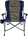 Kamp-Rite Padded Hard Arm Chair, Tan/Blue