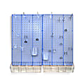 Azar Displays 70-Piece Pegboard Organizer Kit, Blue 1 thumbnail image