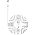 Kanex Charge and Sync Cable with Lightning Connector - 9 ft Lightning/USB Data Transfer Cable for iPad, iPod, iPhone, iPad mini - First End: 1 x 8-pin Lightning - Male - Second End: 1 x USB Type A - Male - MFI - White 1 thumbnail image