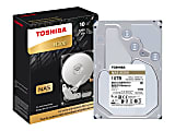 Toshiba N300 NAS - Hard drive - 10 TB - internal - 3.5" - SATA 6Gb/s - 7200 rpm - buffer: 256 MB 1 thumbnail image