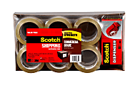 Scotch® Commercial Grade Packing Tape With Dispenser, 1-7/8" x 54.6 Yd., Clear, Case Of 12 Rolls 1 thumbnail image