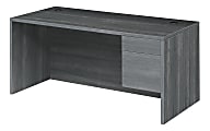 HON® 10500 72"W 2-Drawer Right-Pedestal Computer Desk, Sterling Ash 1 thumbnail image