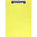 Saunders Neon Plastic Clipboards - 0.50" Clip Capacity - Low-profile - Plastic - Neon Yellow - 1 Each