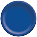 Amscan Go Brightly Solid Lunch Paper Plates, 8-1/2", Royal Blue, Pack Of 16 Plates