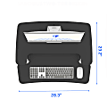 FlexiSpot M7 E Series Desk Riser 28 W Black - Office Depot