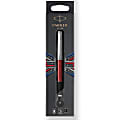Parker® Jotter Rollerball Pen, Fine Point, 0.5 mm, Red/Stainless-Steel Barrel, Black Ink 1 thumbnail image