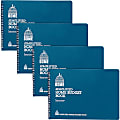 Dome Simplified Home Budget Book - 64 Sheet(s) - Wire Bound - 10.50" x 7.50" Sheet Size - White - White Sheet(s) - Blue Cover - Recycled - 4 / Bundle