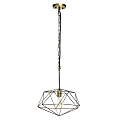 Lalia Home Metal Wire Paragon Hanging Ceiling Pendant Fixture, 16"W, Antique Brass 1 thumbnail image