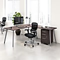WorkPro Motiva 72"W Modern L Shaped Office Desk With Rolling File Cabinet, Storm Gray, Standard Delivery 1 thumbnail image