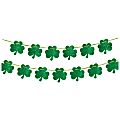 Amscan St. Patrick's Day Shamrock Banners, 5" x 144", Green, Pack Of 3 Banners