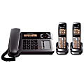 Panasonic® KX-TG1062M DECT 6.0 Digital Dual-Handset Corded/Cordless Phone Set With Digital Answering System 1 thumbnail image