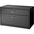 Lorell® 36"W x 18-5/8"D Lateral 2-Drawer File Cabinet Credenza, Charcoal 1 thumbnail image