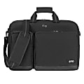 Solo New York Duane Hybrid Briefcase With 15.6" Laptop Pocket, Black