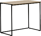 Allermuir Crate 36"W Compact Desk, Walnut/Black
