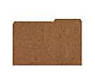 Smead 2/5 Tab Cut Letter Recycled Top Tab File Folder - 8 1/2" x 11" - 3/4" Expansion - Top Tab Location - Right Tab Position - Kraft - Kraft - 10% - 100 / Box
