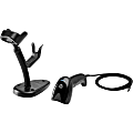 HP Engage Imaging Barcode Scanner II - Cable Connectivity - 1D, 2D - LED - Imager - Omni-directional - USB - Black - Stand Included - IP52 - USB
