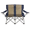 Kamp-Rite Double Folding Chair, Tan/Blue