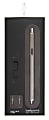 TUL® Fine Writing Solid Metal Barrel Retractable Ballpoint Pen With 2 Refills, Medium Point, 1.0 mm, Brushed Silver Barrel, Black & Blue Inks 1 thumbnail image