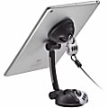 CTA Suction Mount Stand with Theft Deterrent Lock - Mounting kit (suction cup holder, combination cable lock) - for tablet - nylon, ABS plastic, rubber-coated plastic - black