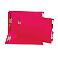Smead® Shelf-Master® Color Fastener Folders, Legal Size, Red, Box Of 50