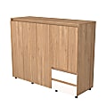 Inval® Low-Profile 60"W Armoire/Wardrobe, Amaretto Oak/White 1 thumbnail image