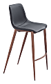 Zuo Magnus Barstools, Black/Walnut, Set Of 2 Barstools 1 thumbnail image