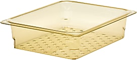 Cambro H-Pan High-Heat GN 1/2 Colander Pans, 3"H x 10-7/16"W x 12-3/4"D, Amber, Pack Of 6 Pans 1 thumbnail image