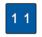 Smead® DCC and DCCRN Color-Coded Numeric Labels, SMD67421, "Number", 1 1/2"W x 1 1/2"L, Light Blue, 250 Per Roll 1 thumbnail image