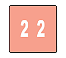 Smead® DCC and DCCRN Color-Coded Numeric Labels, SMD67422, "Number", 1 1/2"W x 1 1/2"L, Pink, 250 Per Roll 1 thumbnail image