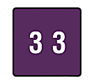 Smead® DCC and DCCRN Color-Coded Numeric Labels, SMD67423, "Number", 1 1/2"W x 1 1/2"L, Purple, 250 Per Roll 1 thumbnail image