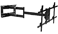 Mount-It! MI-372 Articulating TV Wall Mount With Extra-Long Extension For Screens 42 - 80", 12”H x 37”W x 4-1/8”D, Black