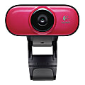 Logitech® C210 Webcam, Red 1 thumbnail image