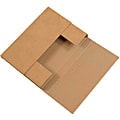 Partners Brand Easy Fold Mailers, 9 1/2" x 6 1/2" x 2", Kraft, Pack Of 50