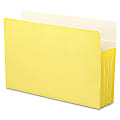 Smead® Color Top-Tab File Pockets, Legal Size, 3 1/2" Expansion, Yellow 1 thumbnail image