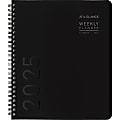 2025 AT-A-GLANCE Contemporary Lite Weekly/Monthly Planner, 7" x 8-3/4", Black, January To December, 7054XL0525