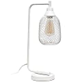 Lalia Home Industrial Mesh Desk Lamp, 19"H, White 1 thumbnail image